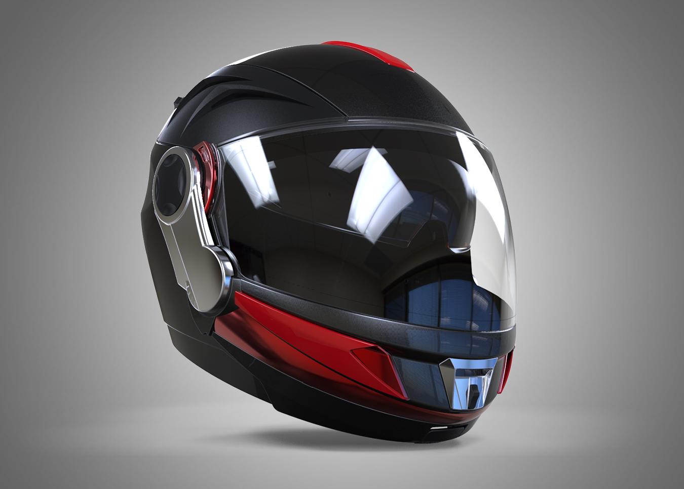 Modular motorcycle helmet